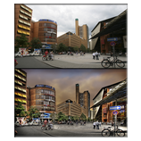 Mitten in Berlin Vorher/Nachher - Eine HDR Aufnahme bestehend aus fnf unterschiedlich belichteten Bildern, anschlieend wurde noch ein anderer Himmel eingefgt!!